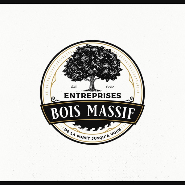 Wood structure logo for Timber frame company