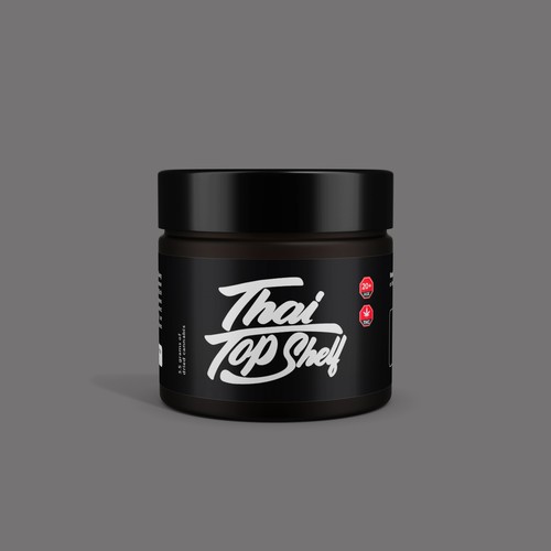 Luxury Cannabis Jar Label Design for High-End Thai Brand Design by kyzi