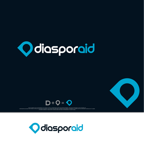 Design a powerful logo for diasporaid, an impact-oriented network/platform for expats Design by InTuos Pro