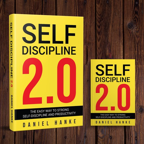 Book cover for a book about SELF-DISCIPLINE Design by DZINEstudio™