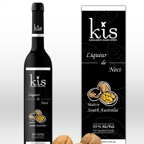 Nocino Liqueur label Product label contest