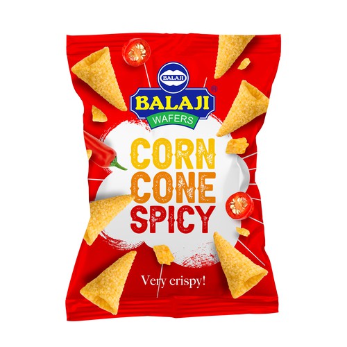 Amazing Pack design for our newly corn snacks Design by MarsiDesign