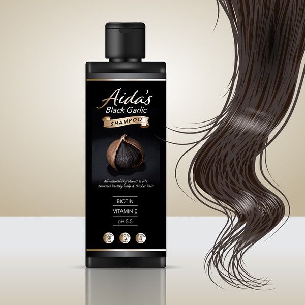 Label Entry for Black Garlic Shampoo