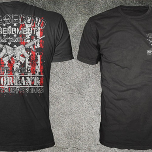 American flag gun themed tshirt Tshirt contest