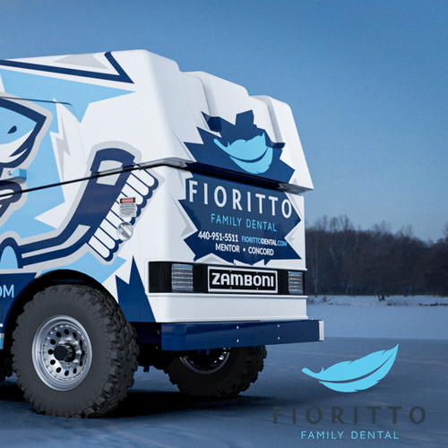 Unique Zamboni Wrap for Minor League Hockey Ad Design by My Idea Studio