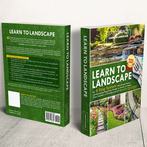 LOOKING FOR A UNIQUE AND BEAUTIFUL BOOK COVER DESIGN FOR A HOME LANDSCAPING BOOK Design by iDea Signs