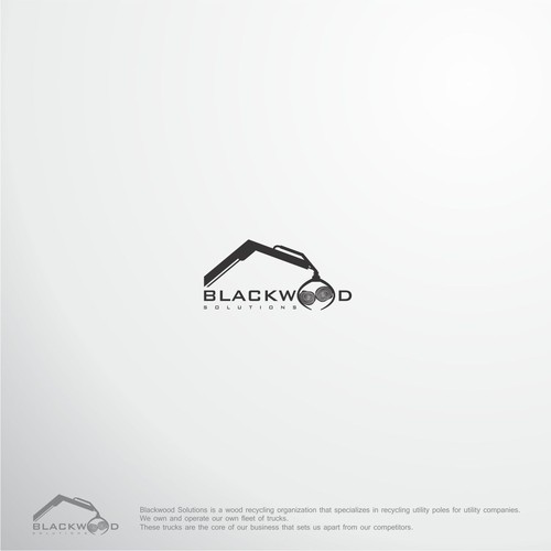 Create a logo and web site for Blackwood Solutions, a wood recycling company Logo & brand