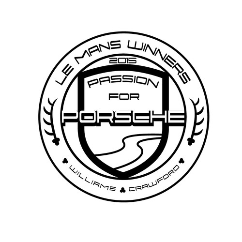 porsche logo drawing