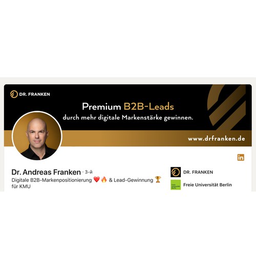 LinkedIn Header Image | B2B digital brand positioning and lead generation consultant Design by Anturium