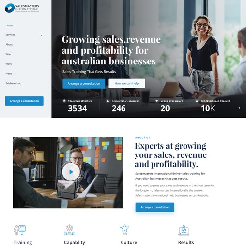 Create an engaging website for a world leading sales consulting company Design von sandy#ogma