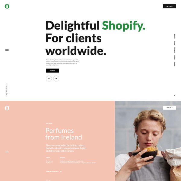 Digital agency website redesign