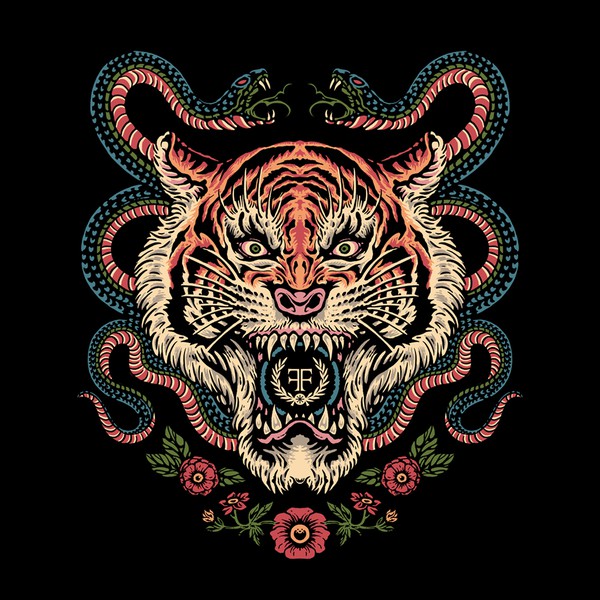 Luxurious T-Shirt Graphic Design Illustration