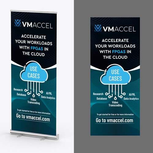 pull up banner needed for tech company Design by DezinDragonz