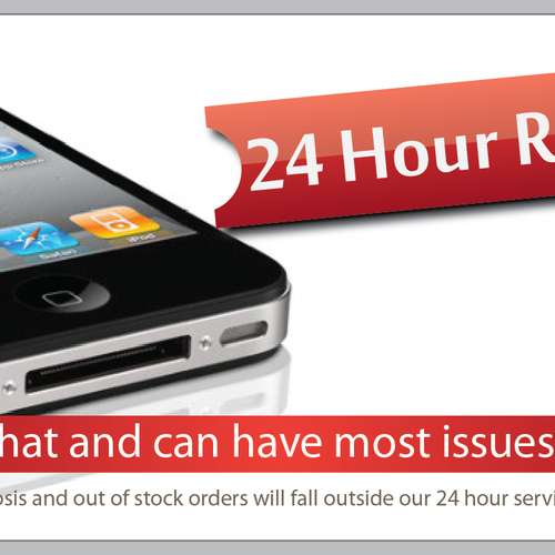 New banner ad wanted for iPhone Repairs Design by ArtLeo