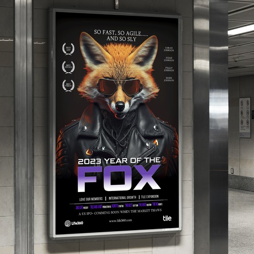 Life360 2023 Year of the Fox Poster Design by Sketch Media™