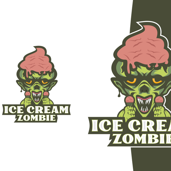 Design by MasHen™ titled "Ice cream Zombie"