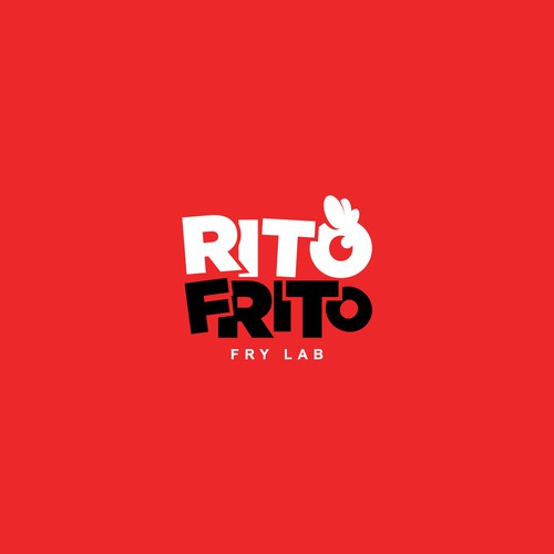 Fried Chicken Restaurant Logo RITO FRITO Design by CU4TRO ™