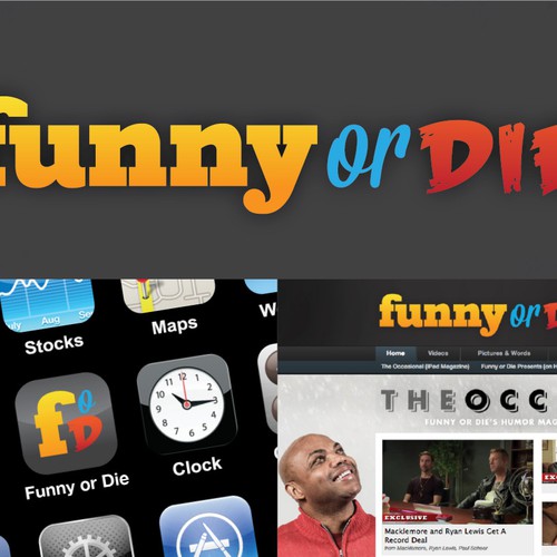 Create the next logo for funny or die Logo design contest