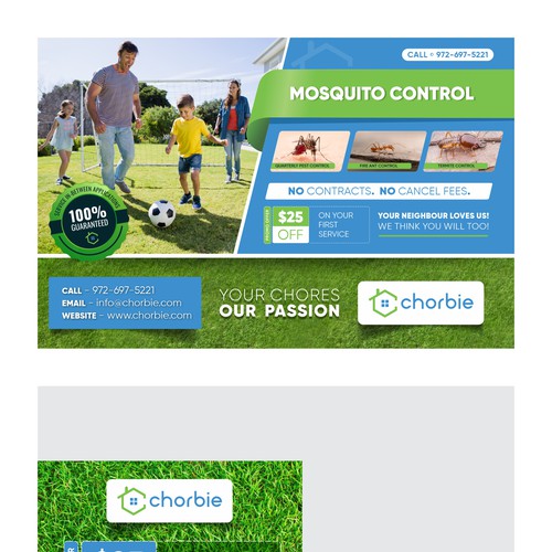 Chorbie Mosquito Control Postcard Design by ArtworkStudio ۫