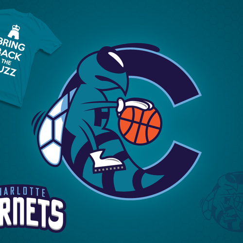 Community Contest: Create a logo for the revamped Charlotte Hornets! Design by randysab