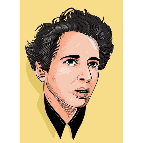 Hannah Arendt illustriert Design por Yoky Artistic