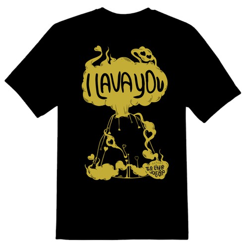 Create a powerful Volcano T- Shirt for The Little Volcano!