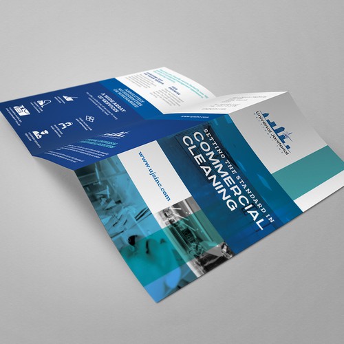 Brochure for an established commercial cleaning business Design by insertwittyusername