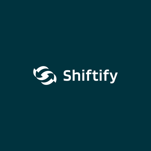 Minimalist and modern logo design for modern work shift management application Design by REHINA