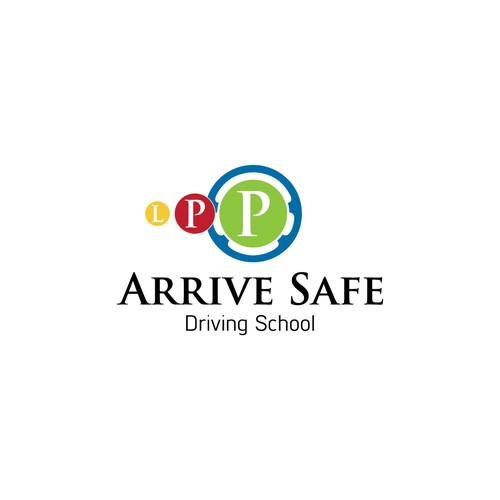 Create a eyecatching driving school illustration / logo for Arrive Safe. Design by Footstep