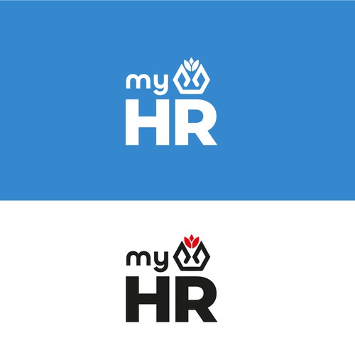 Create an awesome logo for myHR, the #1 HR Software in Luxembourg ! Design by M.I.Thomson
