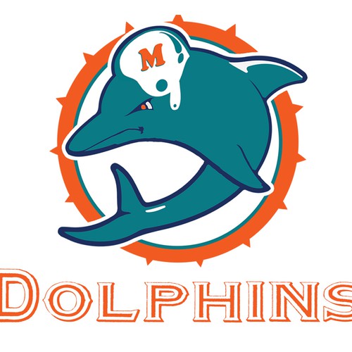 99designs community contest: Help the Miami Dolphins NFL team re-design its logo! Design réalisé par LunaDesigns