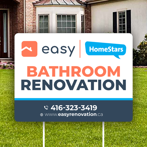 Easy Renovation Lawn Sign Design by icon89GraPhicDeSign