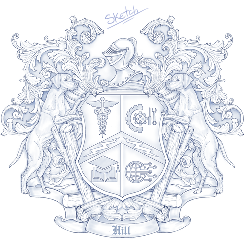 Family Crest Tattoo Design Design von Jezzus