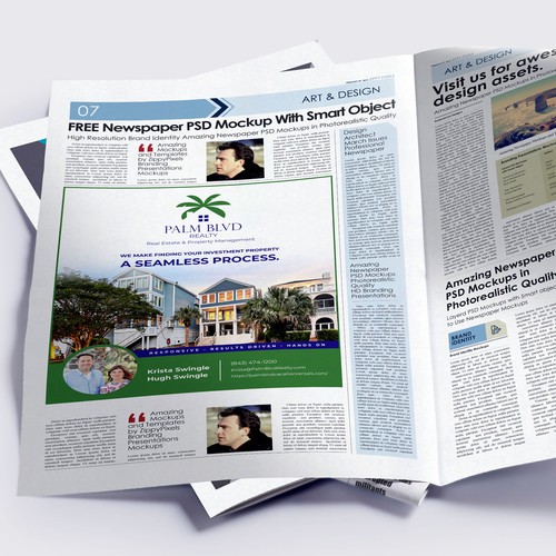 Newspaper Ad Design por t&h Designs