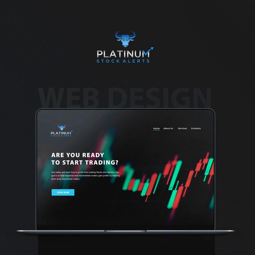 Modern Stock trading   Landing Page Design by Jan_m