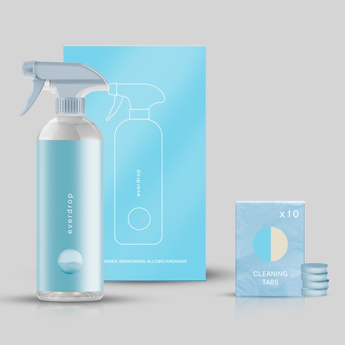 Premium Spray Bottle and Packaging for Cleaning Supplies Design by Jorge Ros