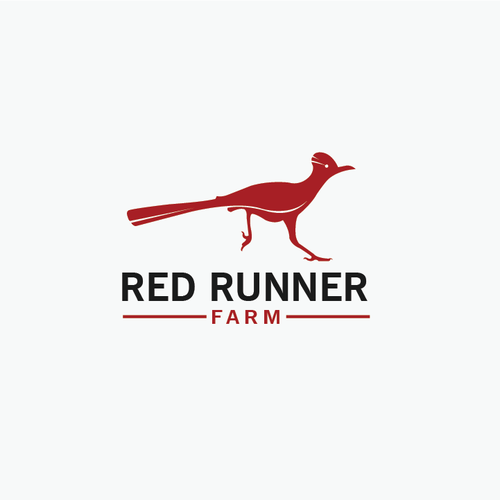 Create a roadrunner logo for Red Runner Farm Design by Parbati