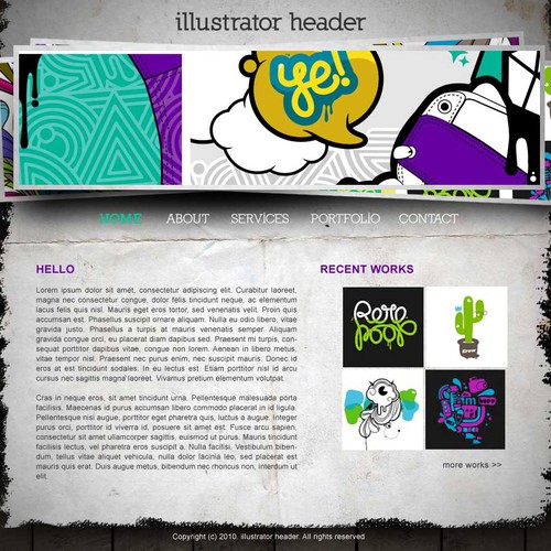 1-3 Page Website Template Design von NEX Creative