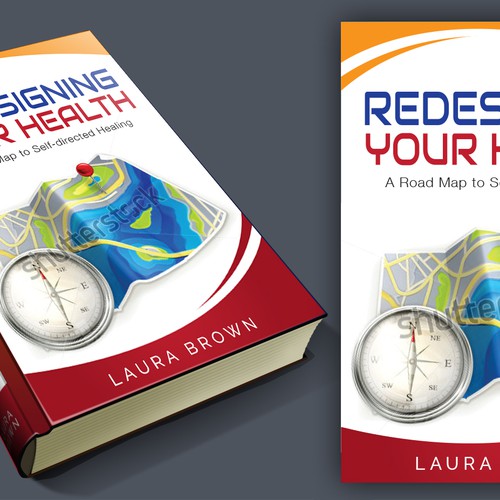 Create a striking road map to wellness book cover for Redesigning Your Health Design by DIAZ BROTHERS