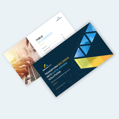 Arcus Data Corporate Powerpoint Template Design by Graph Zoon