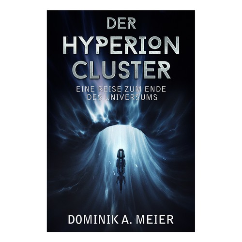 Sci-Fi Book Cover: Hyperion-Cluster Design by Chameleonstudio74