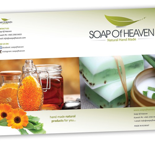 soap of heaven need your creativity to make brochure Design by bmp design