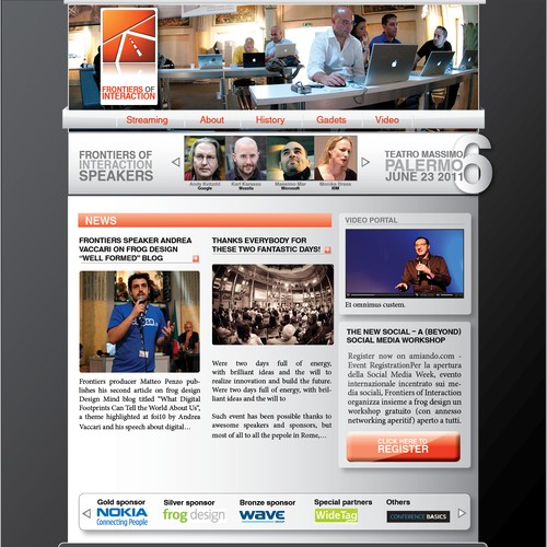 Powerful Technology Conference Website Design by IvanVB