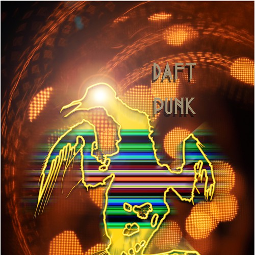 Design 99designs community contest: create a Daft Punk concert poster por Penline