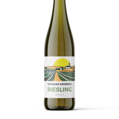 Timeless and elegant Wine bottle label for German White Wine Design by Shark1@