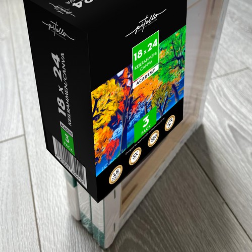 Clean, Professional, Not Boring Packaging Design For Canva Panels (artist material company) Design by Creativedzine