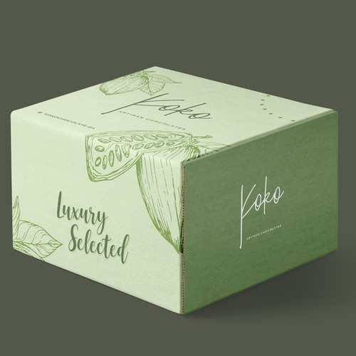 Design a folding chocolate box Design by Dzhafir