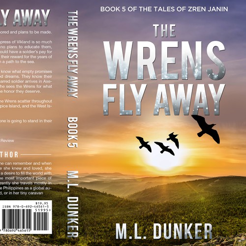 Design di Cover Contest For A Fiction Series The Wrens Fly Away - Book 5 di Bigpoints