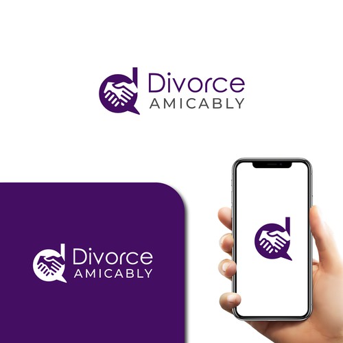 Logo for a new, healthy way for reasonable people to divorce Design by Web Hub Solution