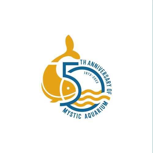 Mystic Aquarium Needs Special logo for 50th Year Anniversary Diseño de Congrats!